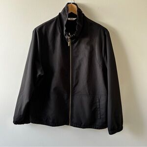 Women’s 16P Alia Spring Black Lightweight Zippered Jacket Bomber Style Pockets